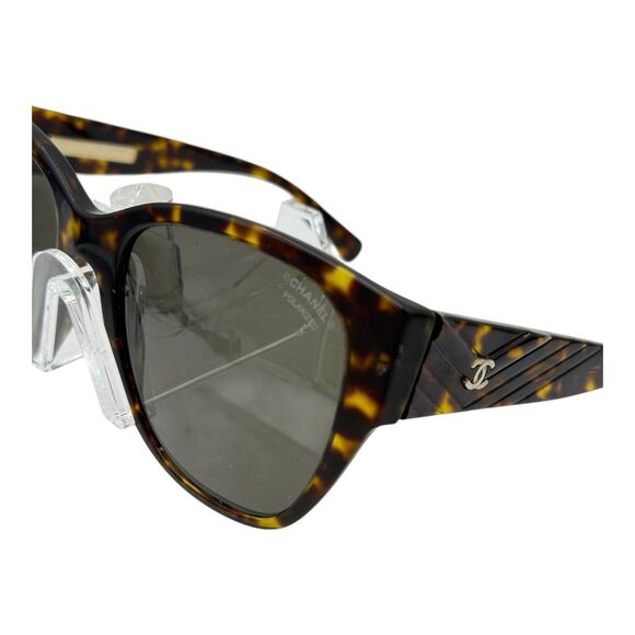 Chanel Acetate Polarized Butterfly CC Sunglasses 5412 Tortoise ( See Des) - Picture 8 of 12
